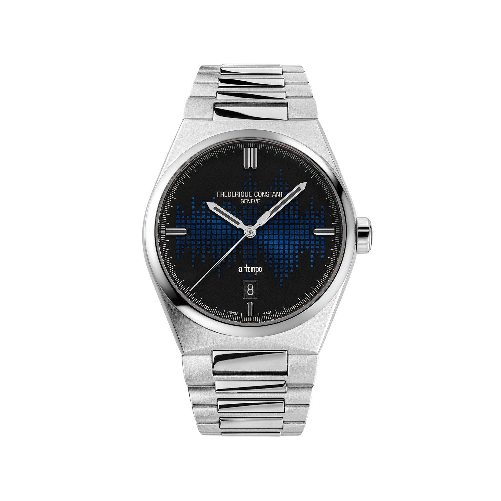 Frederique Constant Highlife The Avener Automatic 39 mm Stainless Steel Watch  Black Dial  Stainless Steel Bracelet