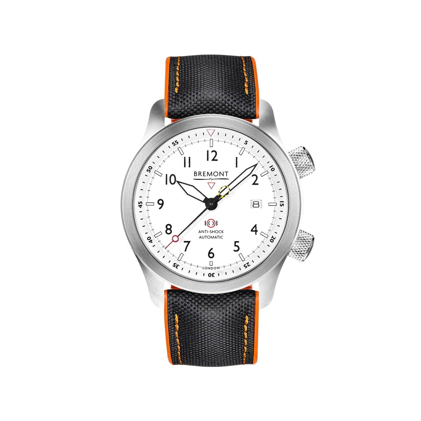 Bremont Altitude Mbii White Automatic 43 mm Stainless Steel Watch  White Dial   Textile Strap