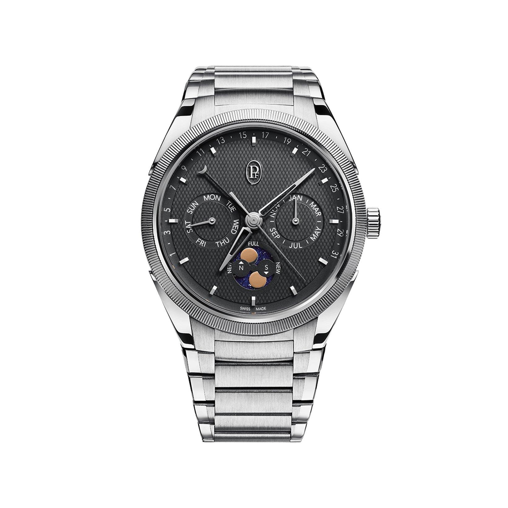 Parmigiani Fleurier Tonda Pf Gregorian Annual Calendar Automatic 42 mm Stainless Steel Watch  Grey Dial  Stainless Steel Bracelet