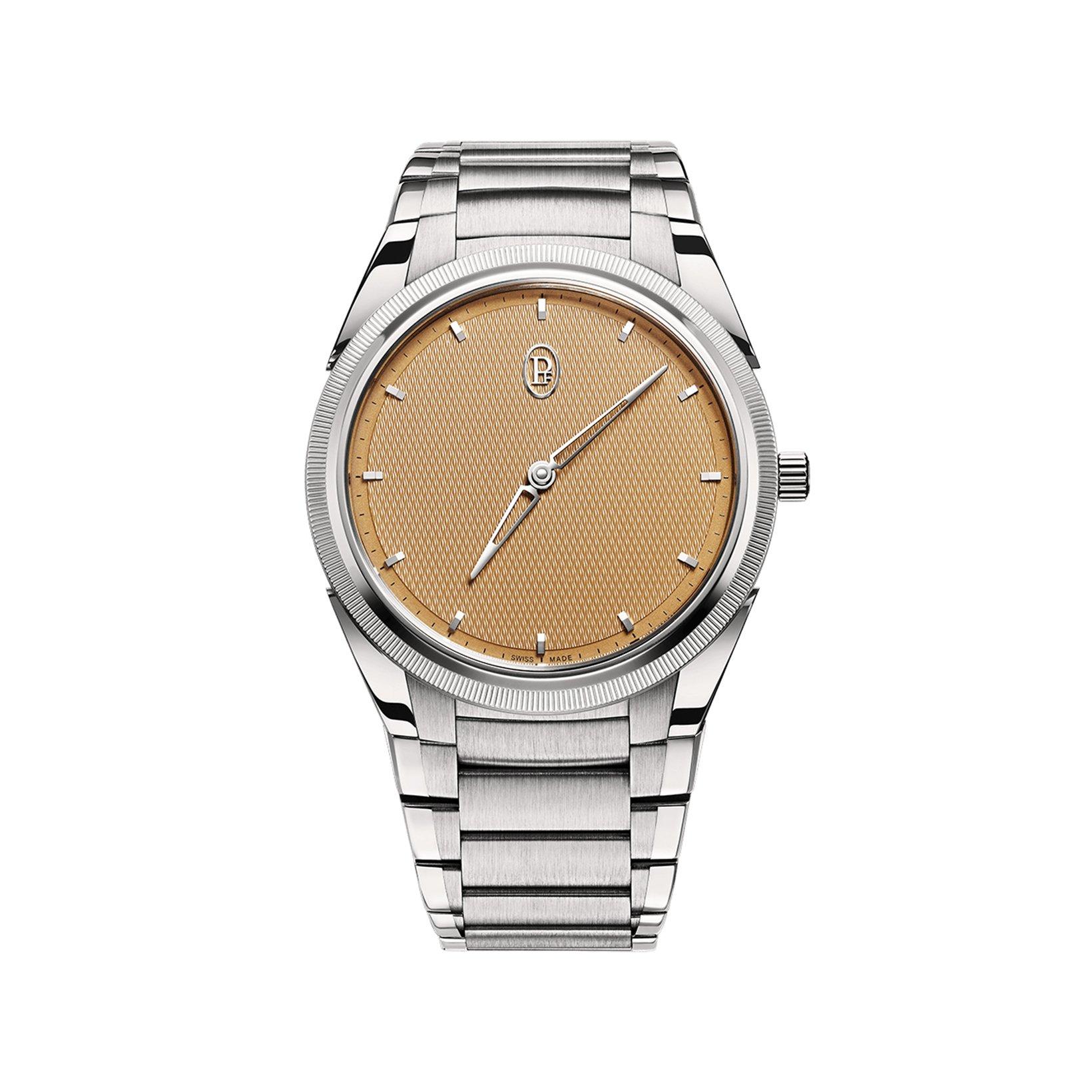 Parmigiani Fleurier Tonda Pf Micro-Rotor No Date Automatic 40 mm Stainless Steel Watch  Red Dial  Stainless Steel Bracelet