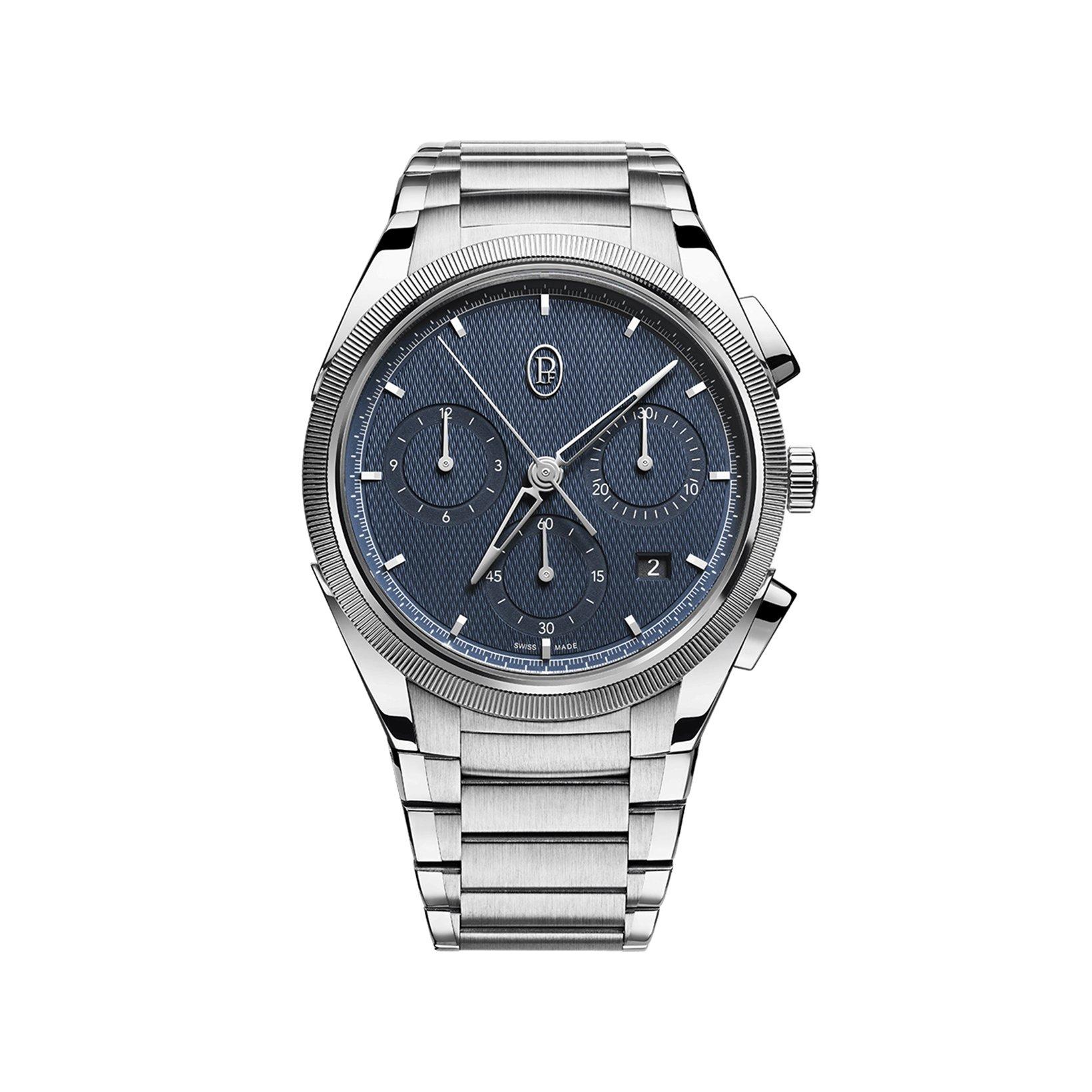Parmigiani Fleurier Tonda Pf Chronograph Automatic 42 mm Stainless Steel Watch  Blue Dial  Stainless Steel Bracelet