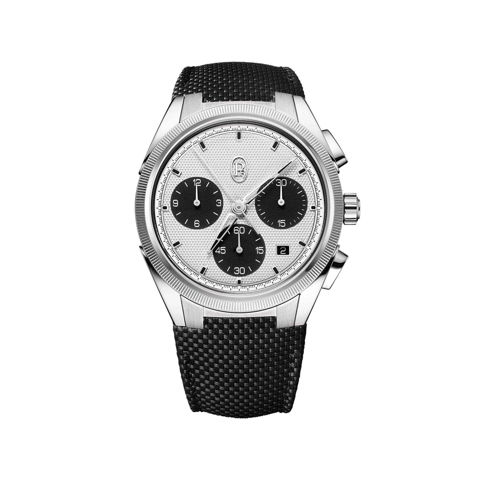 Parmigiani Fleurier Tonda Pf Sport Chronograph Automatic 42 mm Stainless Steel Watch  Silver Dial   Rubber Strap