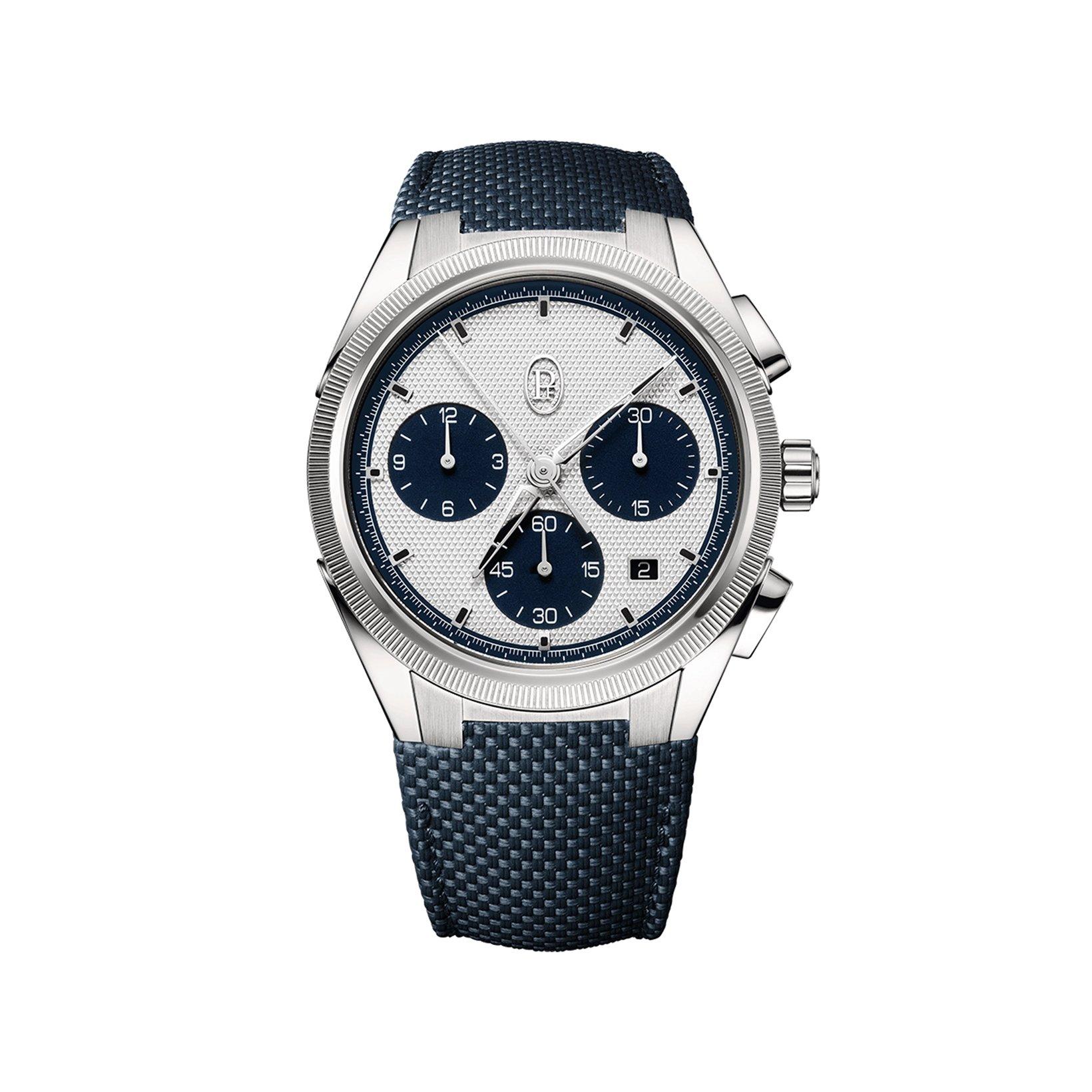 Parmigiani Fleurier Tonda Pf Sport Chronograph Automatic 42 mm Stainless Steel Watch  Silver Dial   Rubber Strap