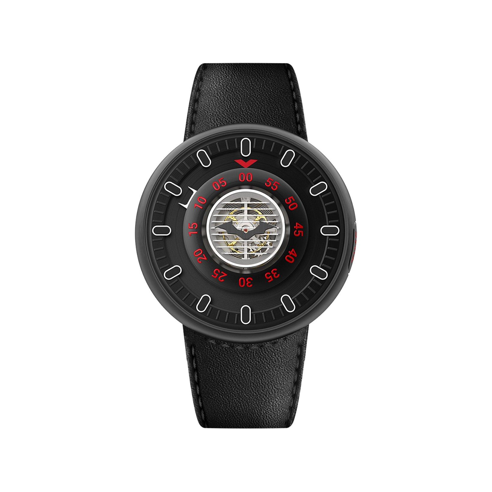 Kross Studio Collector'S Set Batman Manual Winding 45 mm Titanium Watch  Black Dial   Rubber Strap