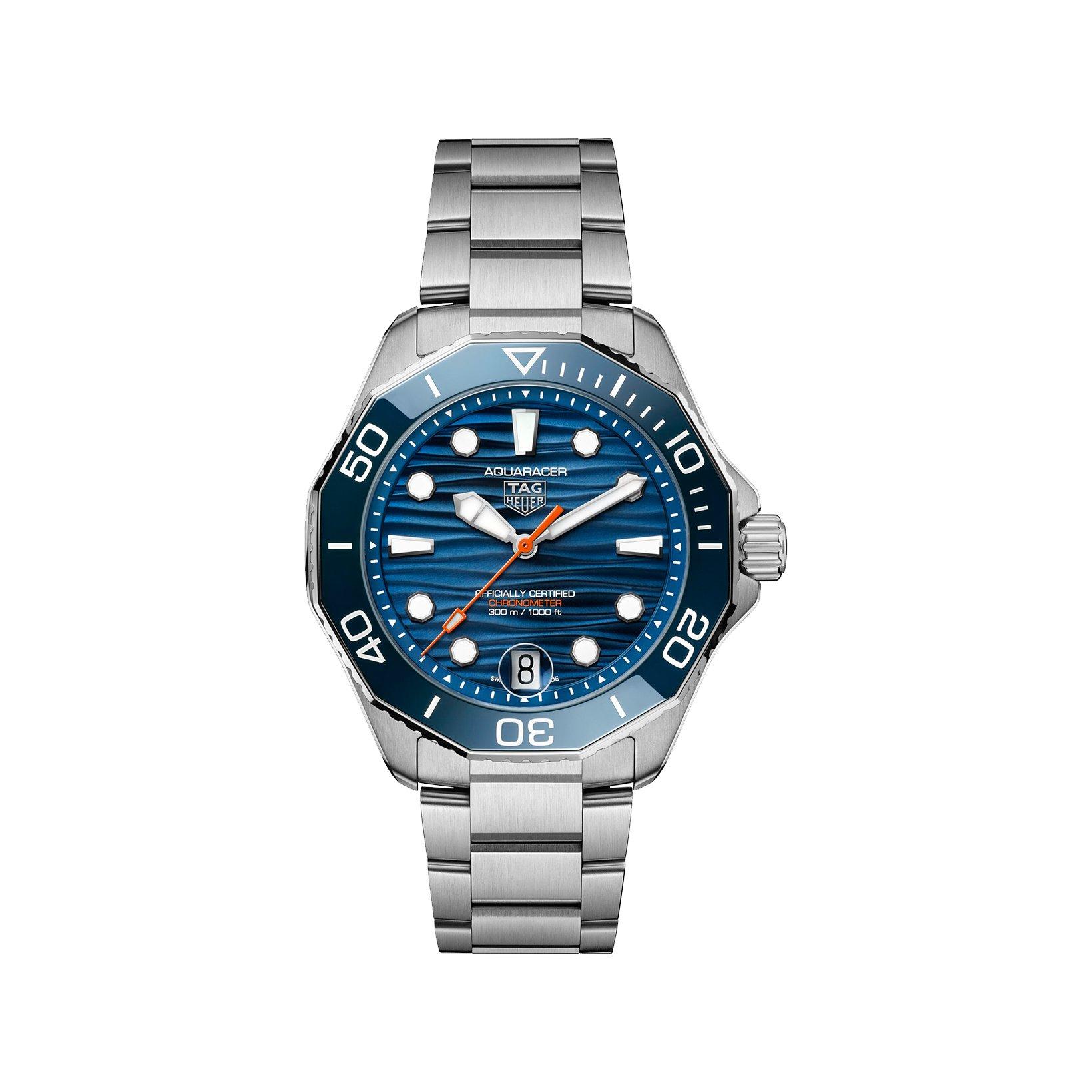 Tag-Heuer Aquaracer Professional 300 Automatic 42 mm Stainless Steel Watch  Blue Dial  Stainless Steel Bracelet